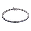 B5574, Silver 925, Cubic Ziconia, RD 3mm, 19.5 cm
