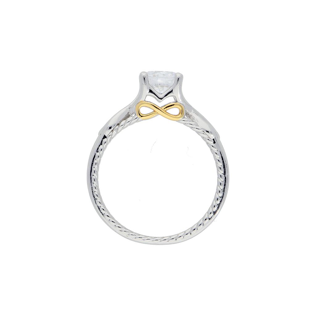 U4017,Ring Silver 925,Zircon