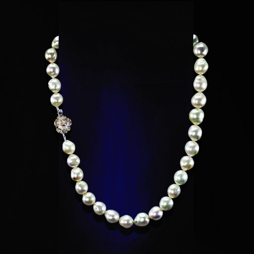 N4076, Necklace Silver 925,  White Fresh Water Pearl