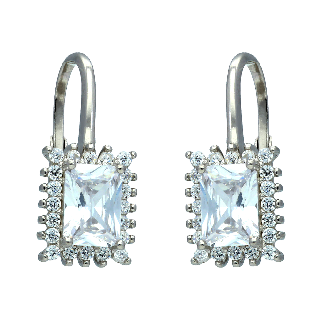 Earrings Silver 925,Zircon