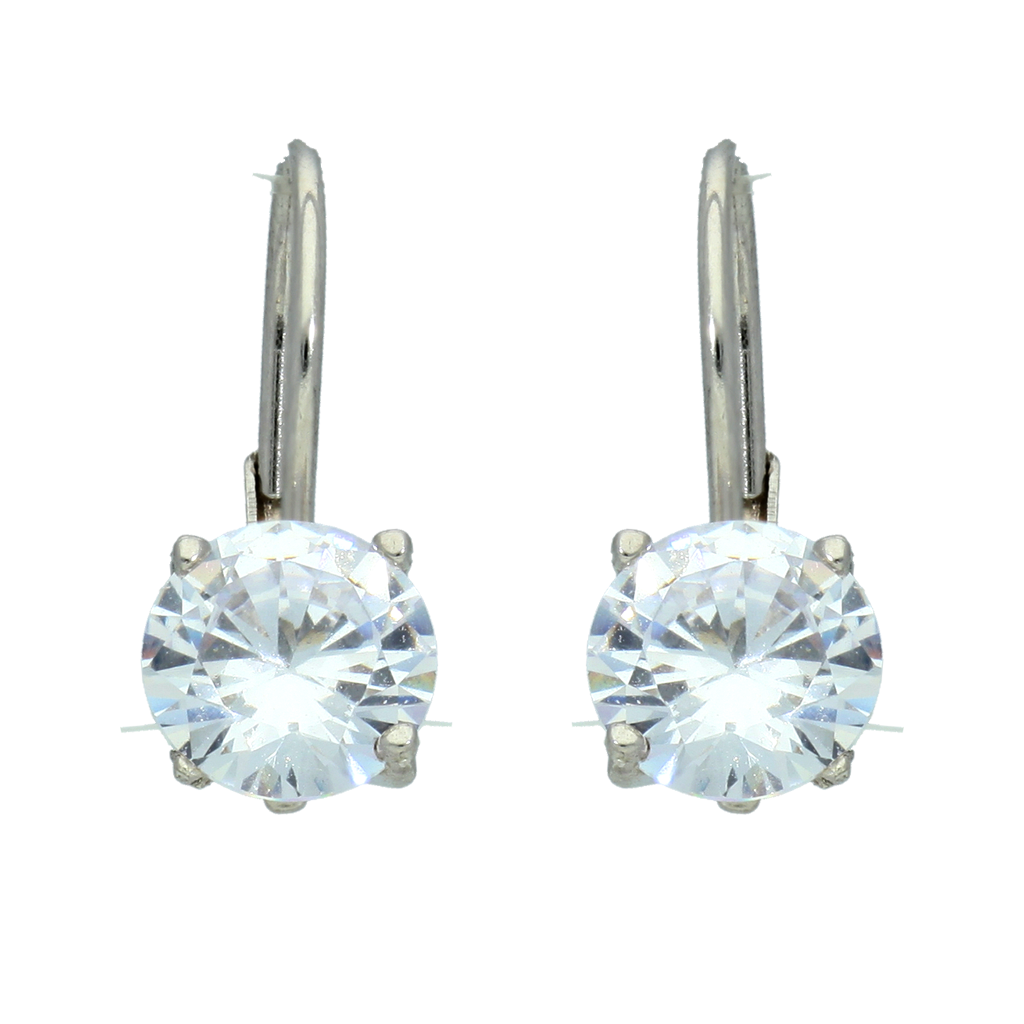 Earrings Silver 925,Zircon