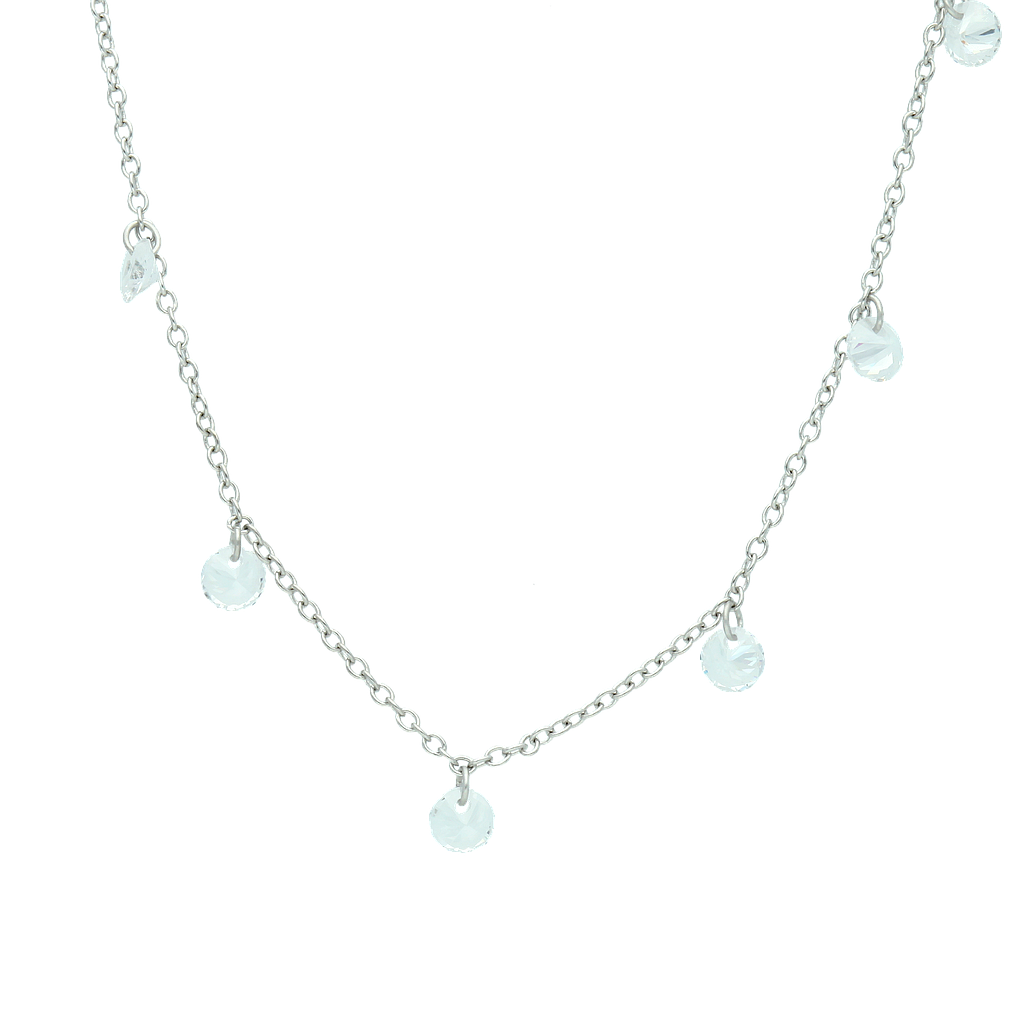 N5686,Necklace Silver 925,Zircon