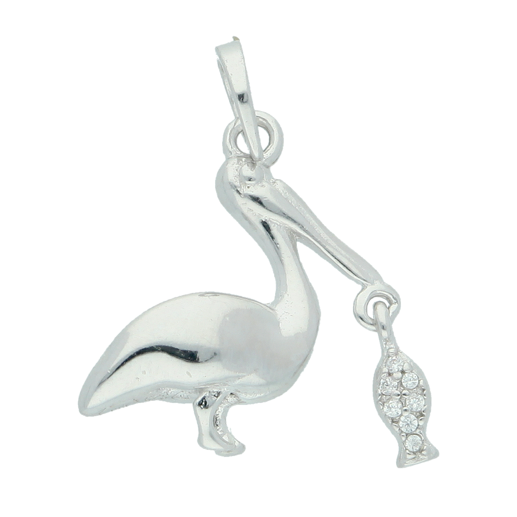 M3793, Pendant Silver 925, White Zircon