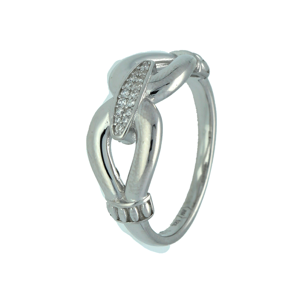 U4041, Ring Silver 925, White Zircon