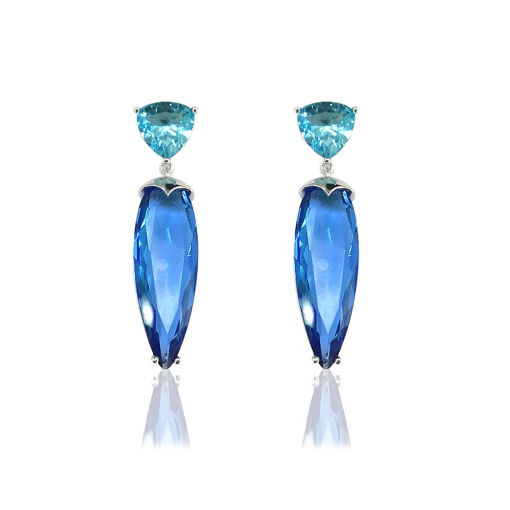 V5173, Earrings Silver 925,  Crystal