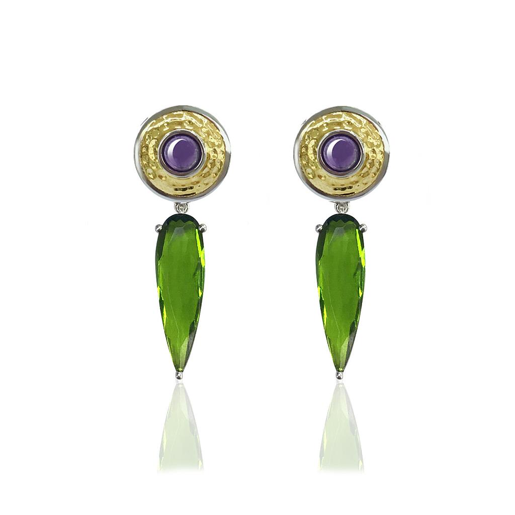 V5171, Earrings Silver 925,  Crystal