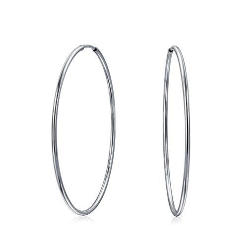 V56682.0x70mm, Hondante silver 925 with Hoops
