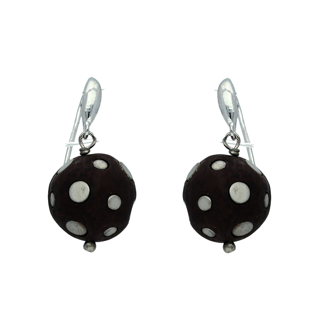 V3968, Earrings Silver 925 , bamboo 