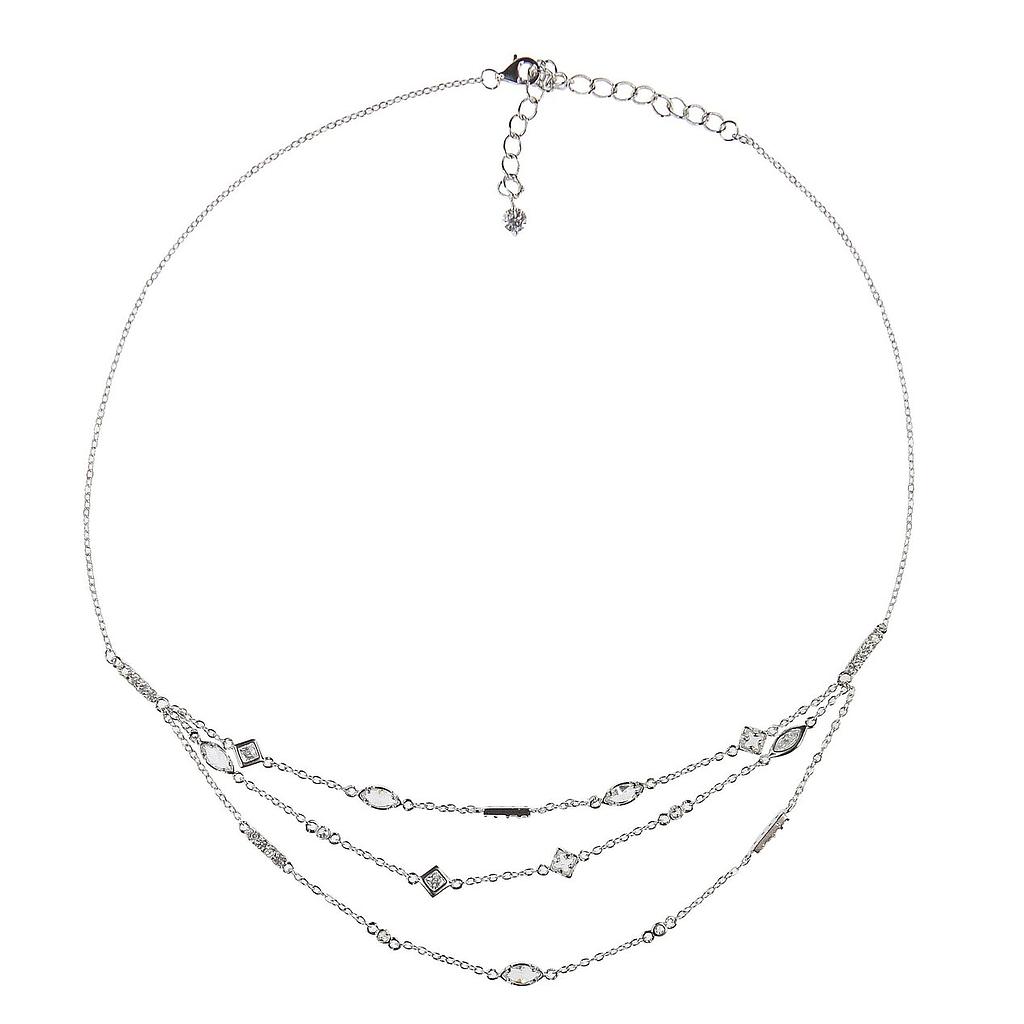 N2154, Silver Necklace with cubic zircon