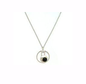 N2747, Necklace Silver. 925,  Onix