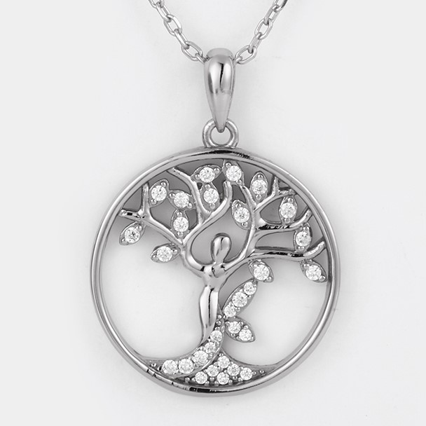 M3767, Pendant Silver 925, White Zircon