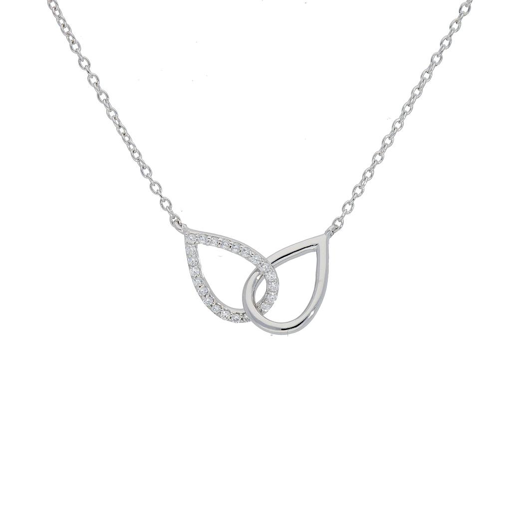 N5589, Necklace Silver 925, White Zircone