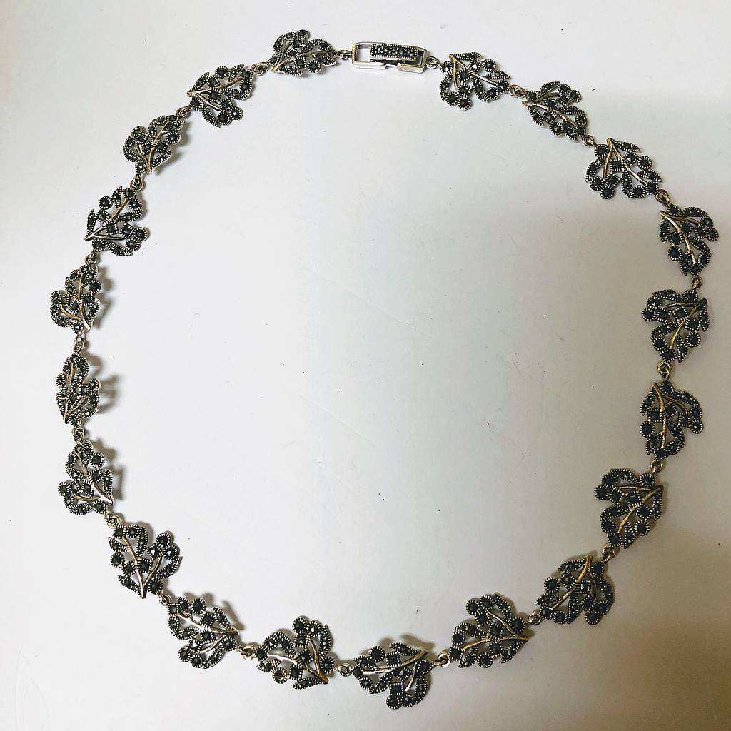 N1811 NECKLACE Silver 925 Marcasite