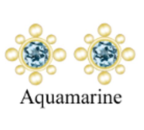 V5876,Silver 925,Aquamarine,Gold Plated 0.5mic 18K