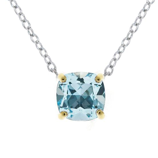 N5175, Necklace Silver 925, Blue Topaz, IPGold
