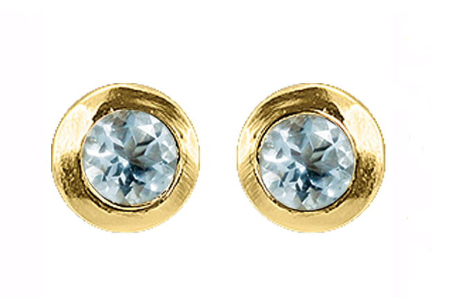 V4811, Earrings Silver 925, Aquamarine, IPGold 