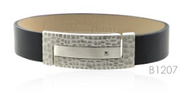 B1207, Bracelet S. Steel 316L,  Rubber,  Black Diamond,  Men's Collection