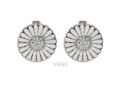 V4245, Earrings S. Steel316L,  Crystal,  S. Steel Collection