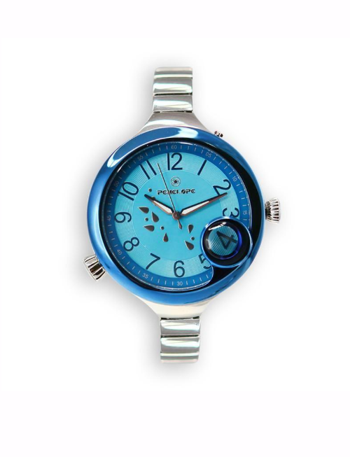 PE2017BL, Watches S. Steel Quartz , Steel case and band, blue dial 