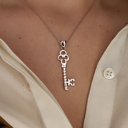 [M3199 Everyday Essential] M3199, Necklaces Silver. 925 White Zircone