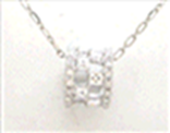 [M2593 Everyday Essential] M2593, Pendant Silver. 925 Zircon Stone