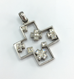 [M2438 Shining Crystals] Pendant White Crystal