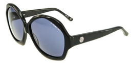 [PP7230 Sunglasses] PP7230, Penelope Sunglasses black acetate,  solid grey color lens,  stainless logo