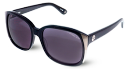 [PP7232 Sunglasses] PP7232, Penelope Sunglasses black acetate,  Steel,  solid grey color lens