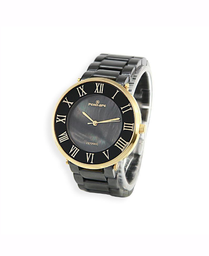 [PE283BG Watches] PE283BG, Penelope Watches IPG,  black ceramic,  black MOP dial
