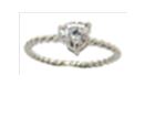 [U3233 Engagment] U3233, Ring Silver. 925,  White Zircone