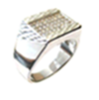 [U3210 Men's Collection] U3210, Ring Silver. 925,  White Zircone