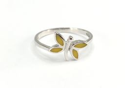 [U3194 Kids] U3194, Ring Silver. 925,  Yellow Enamel