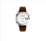 [PE08135 Watches] PE08135, Watches S. Steel,  Quartz white dial ,  brown leather Strap