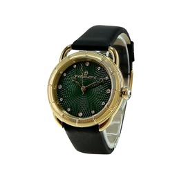 [PE296GG Watches] PE296GG, Watches S. Steel 316L,  IPGold,  dark green dial,  black strap