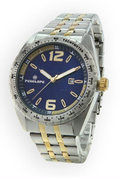 [PE289SS Watches] PE289SS, Watches S. Steel case & band,  blue dial,  IPGold