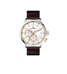 [PE286RG Watches] PE286RG, Watches S. Steel case,  silver white dial,  brown leather band