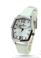 [PE292SW Watches] PE292SW, Watches S. Steel case,  silver white dial,  white leather band