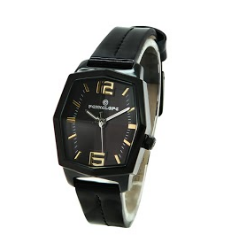 [PE292BZ Watches] PE292BZ, Watches S. Steel IPBlack case,  black dial,  black leather band,  IPBlack crown