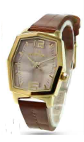 [PE292GK Watches] PE292GK, Watches S. Steel IPGold case,  brown dial,  brown leather band,  IPGold crown