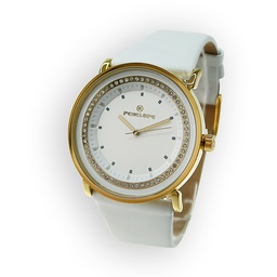 [PE285GW Watches] PE285GW, Watches S. Steel IPGold case,  white dial,  white leather band