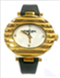 [PE269GZ Watches] PE269GZ, Watches S.Steel Quartz , Steel IPGold case black leather strap