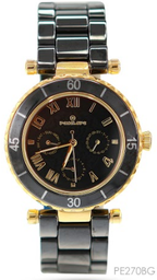 [PE270BG Watches] PE270BG, Watches S. Steel Quartz ,  Steel case black ceramic,  IPGold