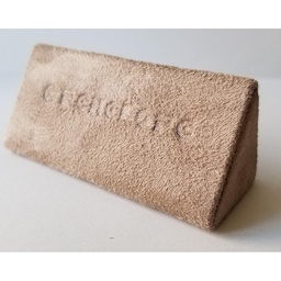 [EX0383 Display] EX0383, Display for logo beige velvet color 9*2.5*3.5cm