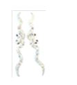 [V3232 Shining Crystals] V3232, Earrings Silver. 925,  Aurora Borale Crystal
