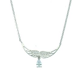 [N5685 Wings/Everyday Essential] N5685, Necklace Silver 925, White Zircon