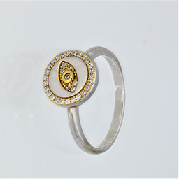 [U3986 Silver & Stones] Ring Silver 925,Zircon