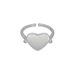 [U4014 Engravable ] Ring Silver 925,Zircon