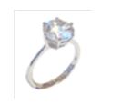 [U3047 Engagement Ring] U3047, Ring Silver. 925,  White Zircone
