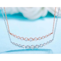[NGD602102 Gold & Diamond] NGD602102,Necklace Gold 18K,2g,Dia 0.5ct,SI,GF
