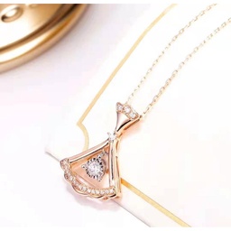 [NGD329117 Gold & Diamond] NGD359117,Necklace Gold 18K,2.2g,Dia 0.22ct,SI,GF
